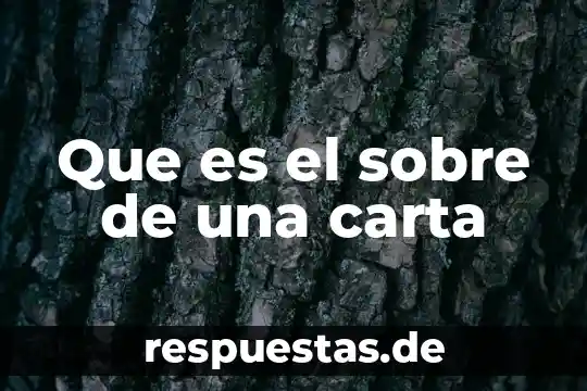 Carta de color comex que es 4 Que es el sobre de una carta