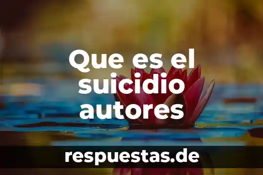 Que es contexto significado con autores 6 Que es el suicidio autores
