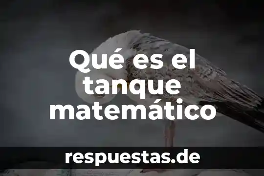 Qué es el tanque matemático