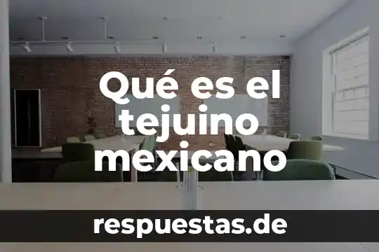 Que es el nombre en el derecho mexicano 7 Qué es el tejuino mexicano