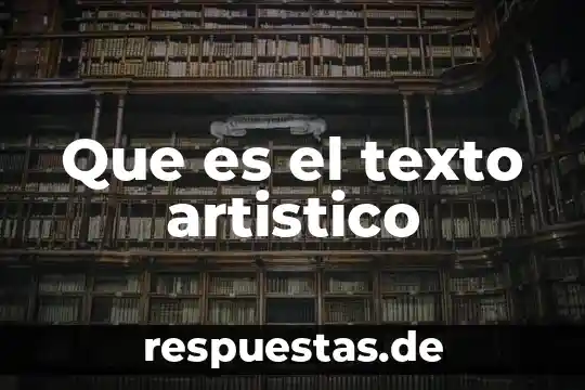 Que es el texto artistico