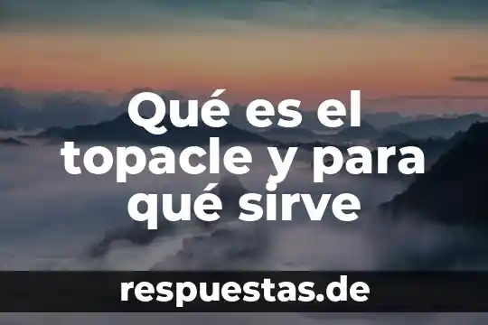 Que es y para que sirve el conocimiento de embarque 6 Qué es el topacle y para qué sirve