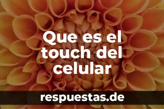 Que es el touch del celular