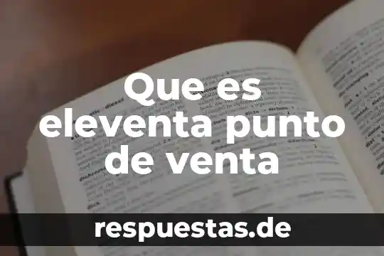 Que es la distancia entre un punto y una recta 6 Que es eleventa punto de venta