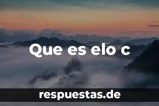 En música que es c 7 Que es elo c