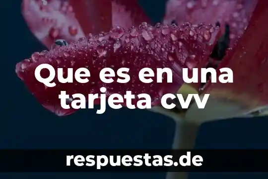 Que es el cvv de una tarjeta cuenta rut 5 Que es en una tarjeta cvv