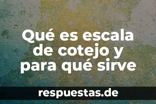 Qué es escala de cotejo y para qué sirve