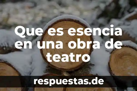 Qué es un relato en una obra de teatro 8 Que es esencia en una obra de teatro