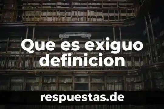 Qué es la sexualidad definición sencilla 8 Que es exiguo definicion