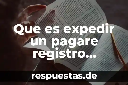 Que es expedir un pagare registro contable