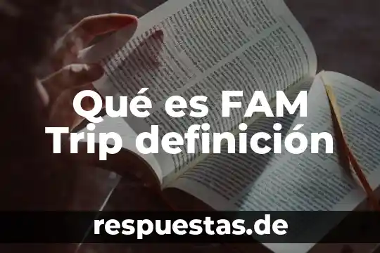 Que es un dilema universal definicion 6 Qué es FAM Trip definición