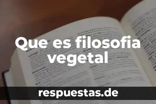 Qué es la filosofía significado 7 Que es filosofia vegetal