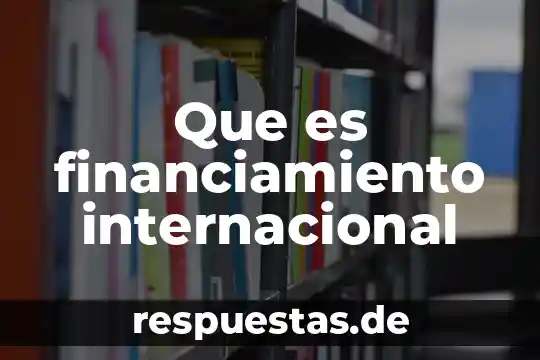 Que es una leyenda en excel 6 Que es financiamiento internacional