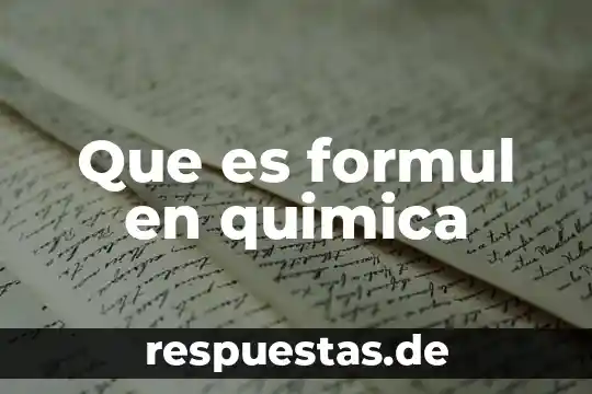 Que es mutaciones geneticas en quimica 5 Que es formul en quimica