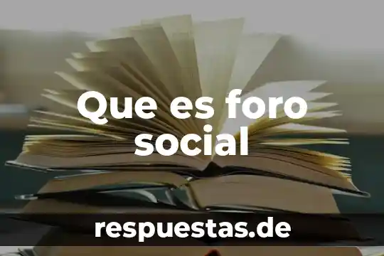 Que es un simbolismo interno 4 Que es foro social