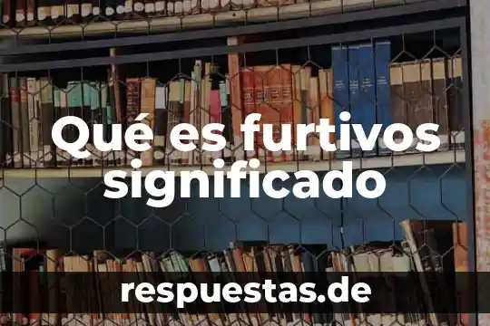 Qué es geografía significado y concepto 5 Qué es furtivos significado