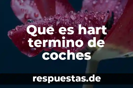 Que es hart termino de coches