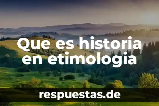 Qué es el artículo en etimología 4 Que es historia en etimologia