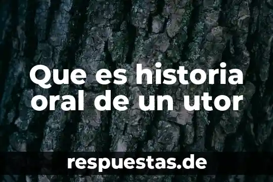 Que es historia en yahoo 8 Que es historia oral de un utor