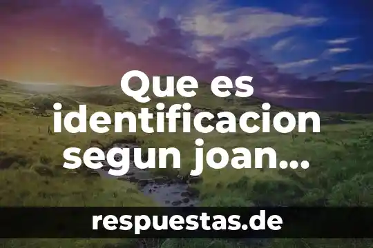 Qué es el número de identificación del INE 3 Que es identificacion segun joan costa