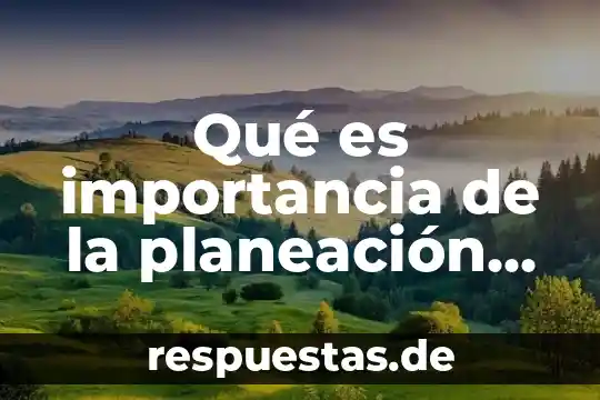 Qué es tesorería definición 3 Qué es importancia de la planeación definición
