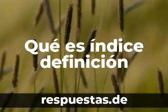 Qué es un índice según pierce 7 Qué es índice definición