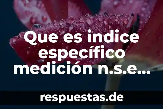 Que es medicion en educacion yahoo 6 Que es indice específico medición n.s.e en trabajo social