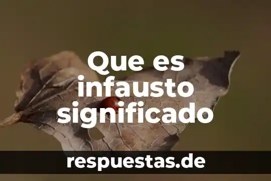 Que es exclamar significado 8 Que es infausto significado