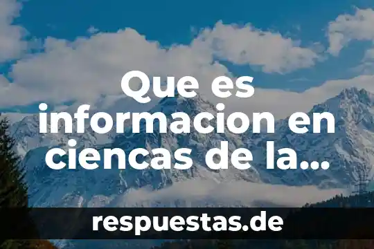 Qué es crisis concepto 5 Que es informacion en ciencas de la comunicacion