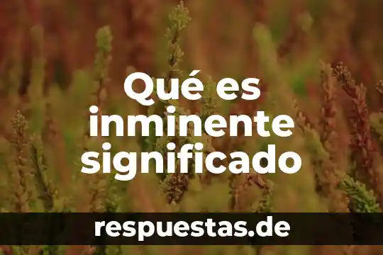 Significado de que es hemiciclo 8 Qué es inminente significado