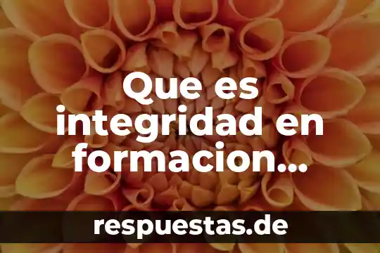 Que es justicia social formacion civica y etica 3 Que es integridad en formacion civica y etica