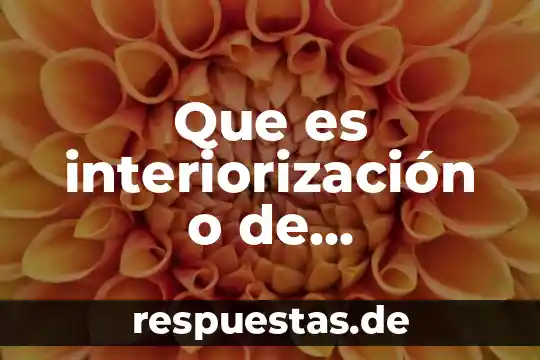 Que es libro de si 6 Que es interiorización o de aprendizaje