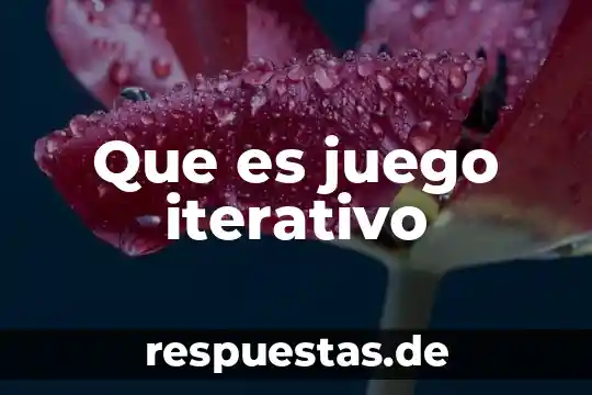 Que es el juego de estrellas de nba 7 Que es juego iterativo