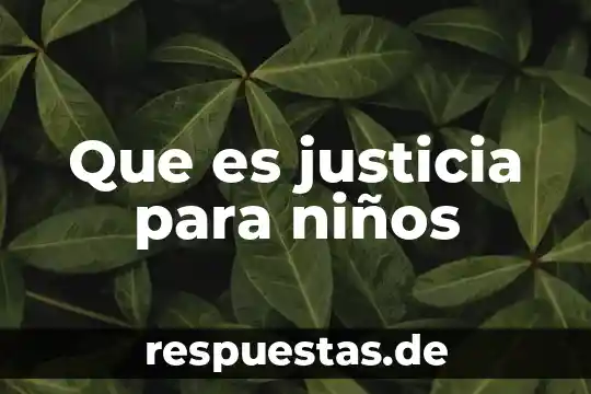 Tribunal de Justicia Administrativa que es 5 Que es justicia para niños