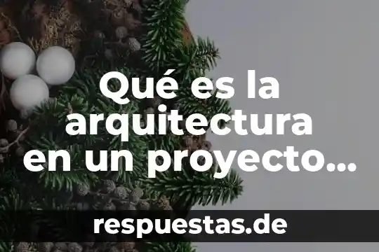 Que es una planta en forma de cono arquitectura 8 Qué es la arquitectura en un proyecto de programación