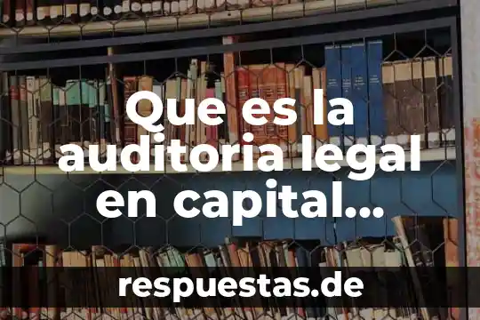 Que es un indice en auditoria 3 Que es la auditoria legal en capital humano