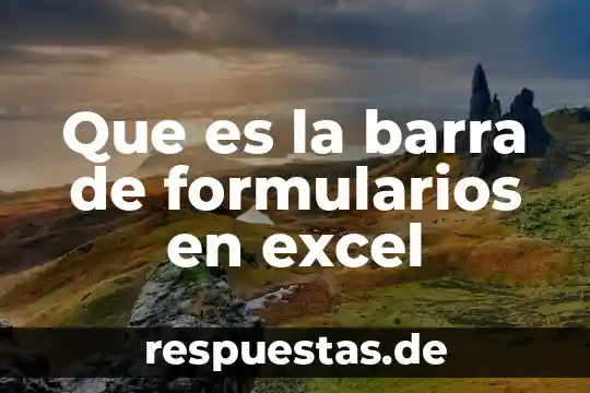 Que es barra de desplazamiento rapido en excel 6 Que es la barra de formularios en excel