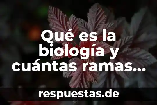 Qué es el tocho bandera cuántas personas participan 3 Qué es la biología y cuántas ramas tiene