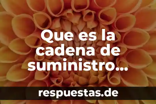 Que es trazabilidad guia nacional de cadena de custodia 3 Que es la cadena de suministro ejemplo