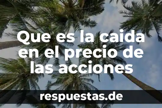 Que es el significado caida libre diccionario 5 Que es la caida en el precio de las acciones