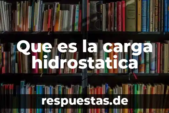 Que es la estética y la importancia como disciplina filosofica 6 Que es la carga hidrostatica