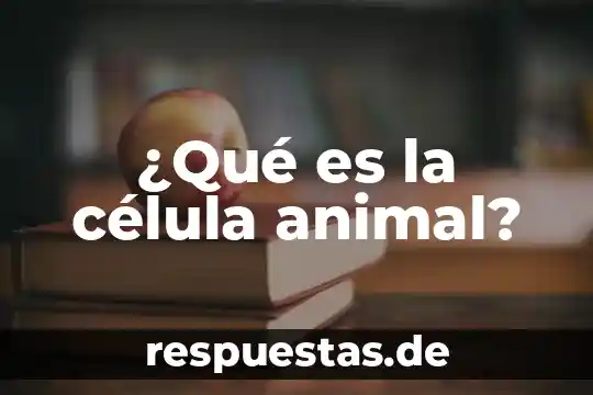 Que es ciclo celula 7 ¿Qué es la célula animal?