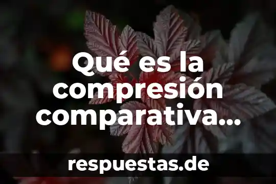 Qué es la compresión comparativa según friedich