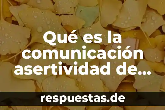 Que es la comunicación entre adolescentes 3 Qué es la comunicación asertividad de la pareja