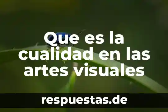 Que es vanguardia en las artes visuales 6 Que es la cualidad en las artes visuales