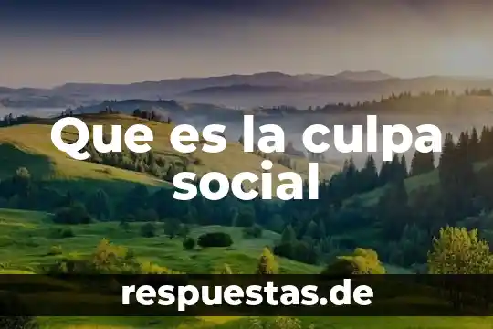 Qué es la real sociedad europa 7 Que es la culpa social
