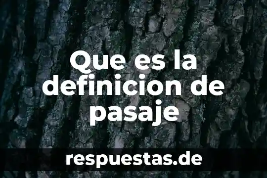 Qué es un talud definición c 3 Que es la definicion de pasaje