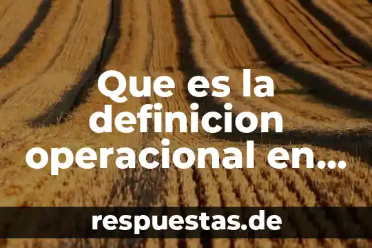 Poesía moderna que es definición de 5 Que es la definicion operacional en psicologia