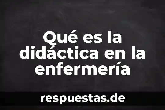 Qué es treonina significado 5 Qué es la didáctica en la enfermería