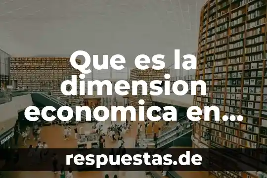 Que es la dimension economica en la educacion